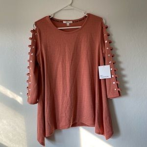 Long sleeve coral shirt